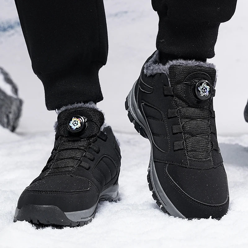 Men’s Winter Snow Boots with Quick Lace