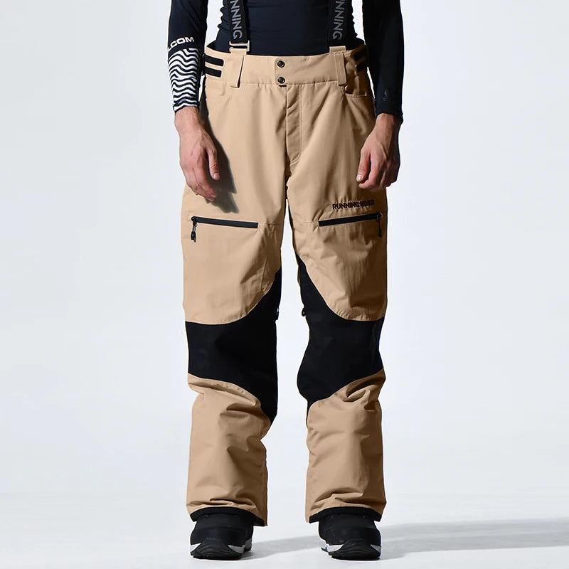 RUNNING RIVER - Winter Men Ski high-rise Salopettes - 4475