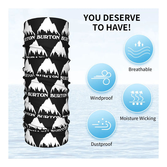 Burtons Neck Gaiter Unisex Windproof Winter Snowboard & Ski Scarf