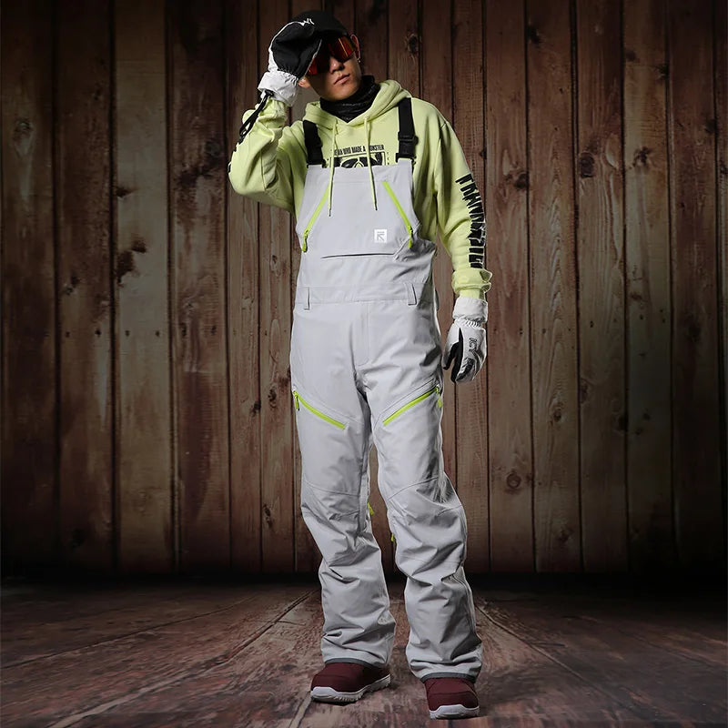 RUNNING RIVER - Winter Men Ski High-rise Salopettes - 1506