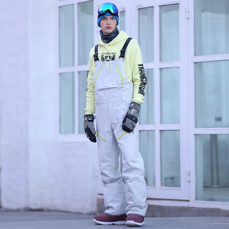 RUNNING RIVER - Winter Men Ski High-rise Salopettes - 1506