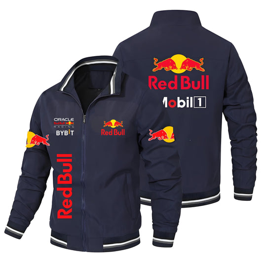 New European-style retro Red Bull Motorcycle Jacket