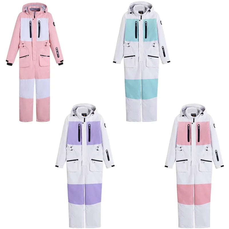 2025 Women One Piece Ski Suit