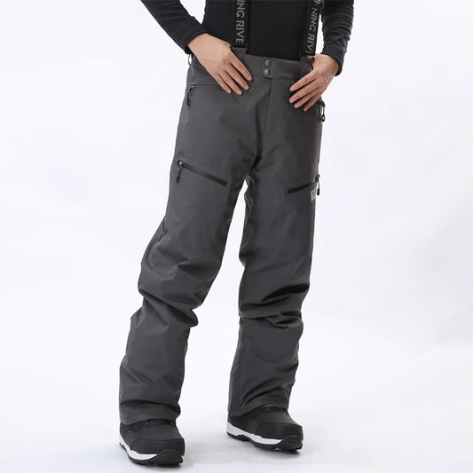 RUNNING RIVER - Winter Men Ski high-rise Salopettes
