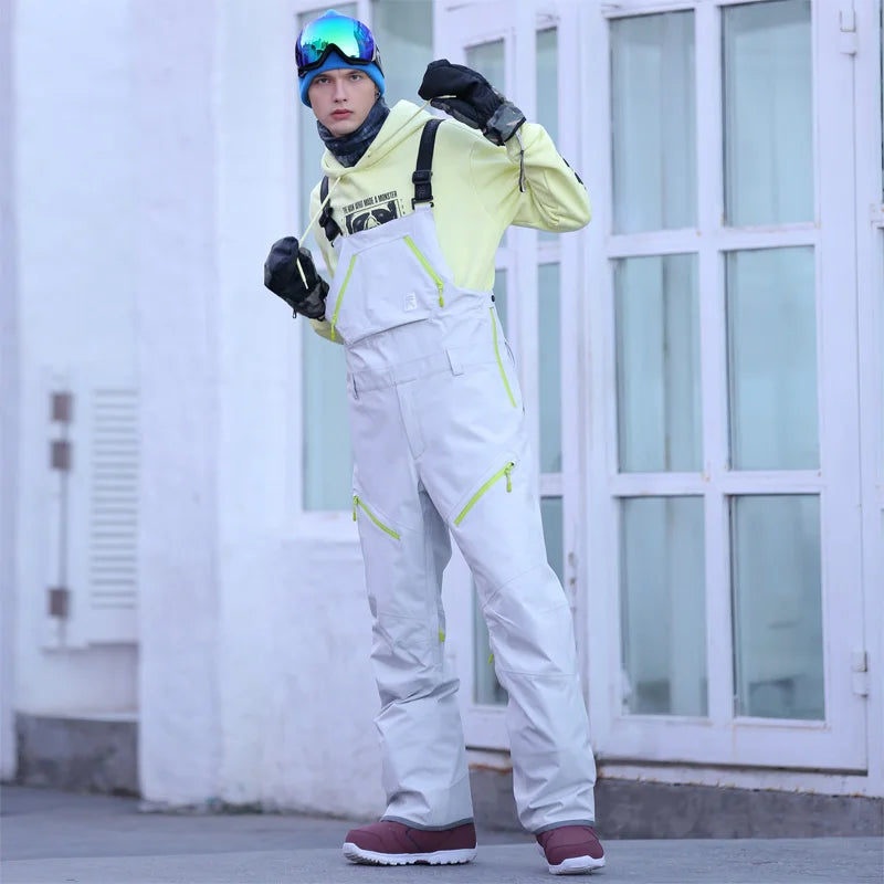 RUNNING RIVER - Winter Men Ski High-rise Salopettes - 1506