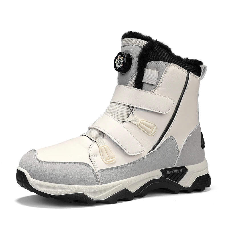 QuickLace - Men's Waterproof Snow Boots Midsole Warm Winter Outdoor Shoes