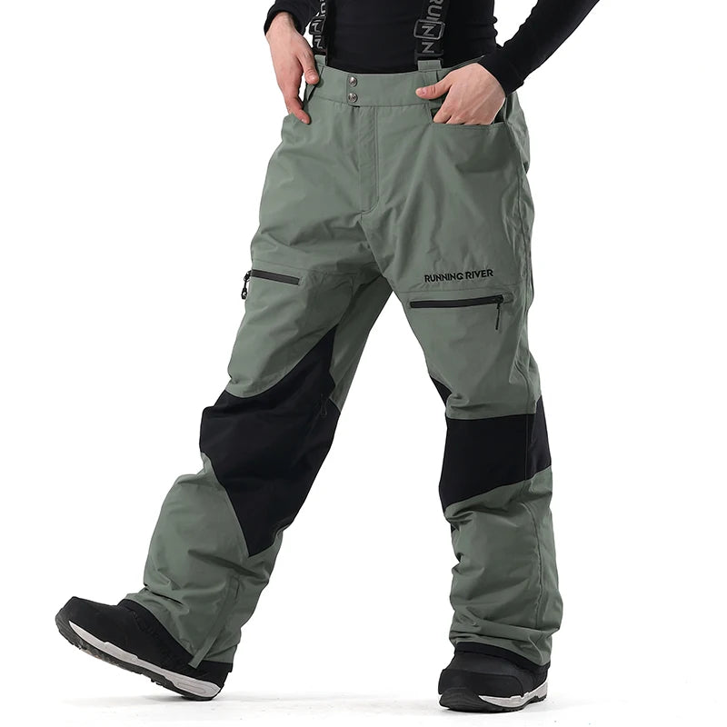 RUNNING RIVER - Winter Men Ski high-rise Salopettes - 4475