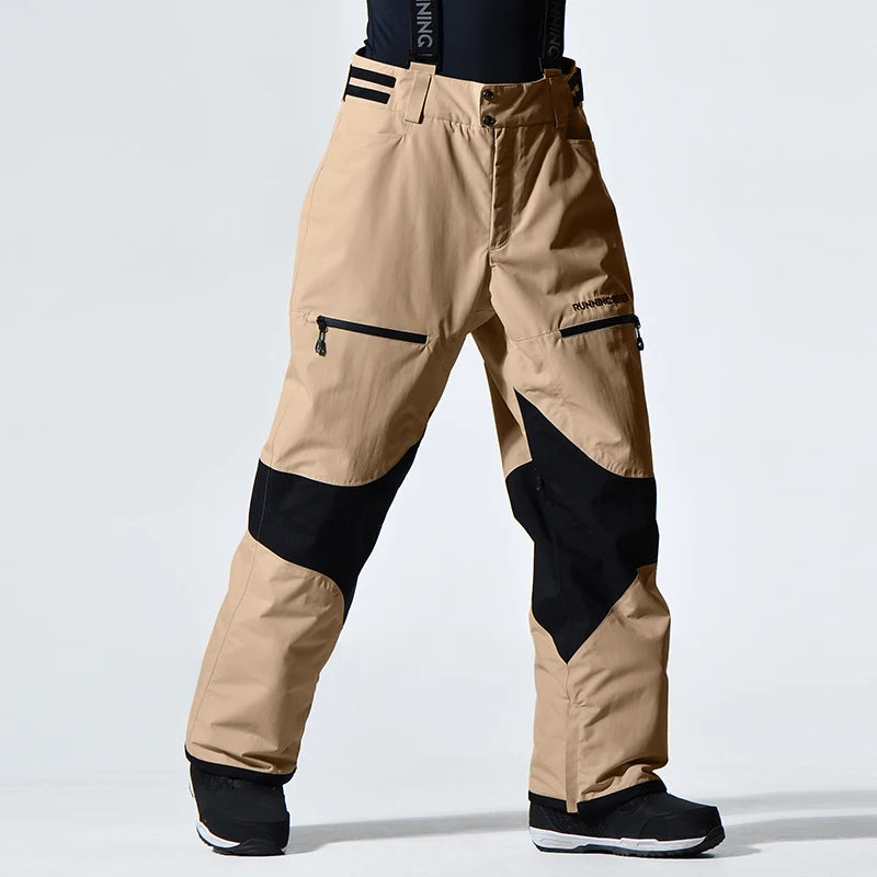 RUNNING RIVER - Winter Men Ski high-rise Salopettes - 4475