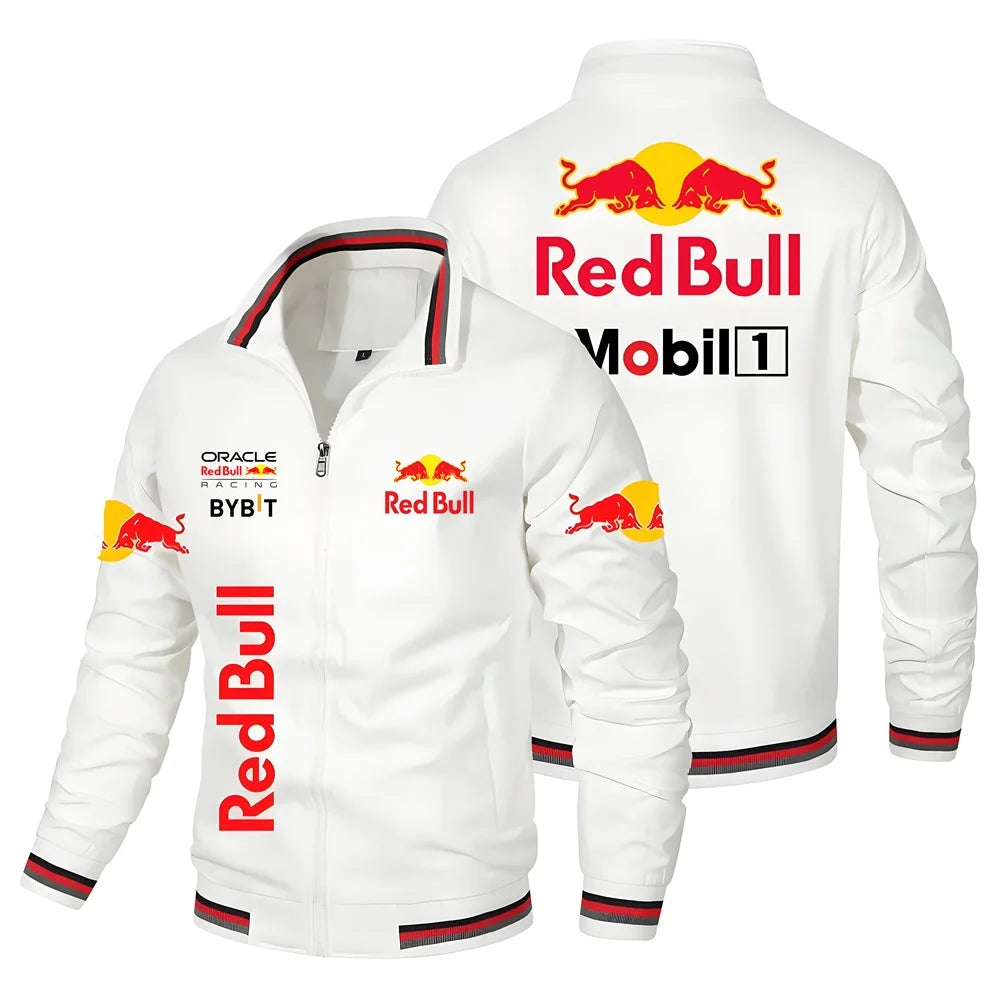 New European-style retro Red Bull Motorcycle Jacket