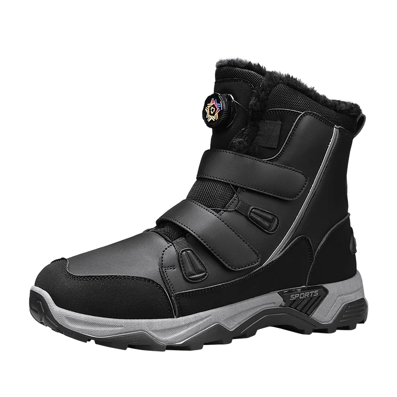 QuickLace - Men's Waterproof Snow Boots Midsole Warm Winter Outdoor Shoes