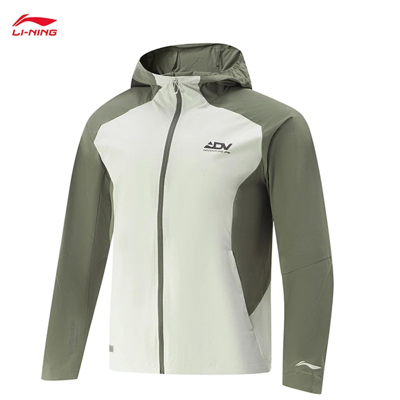 LI-NING Men Professional Windproof and Moisture Wicking Wind Shell Jacket Running Series AFYV001