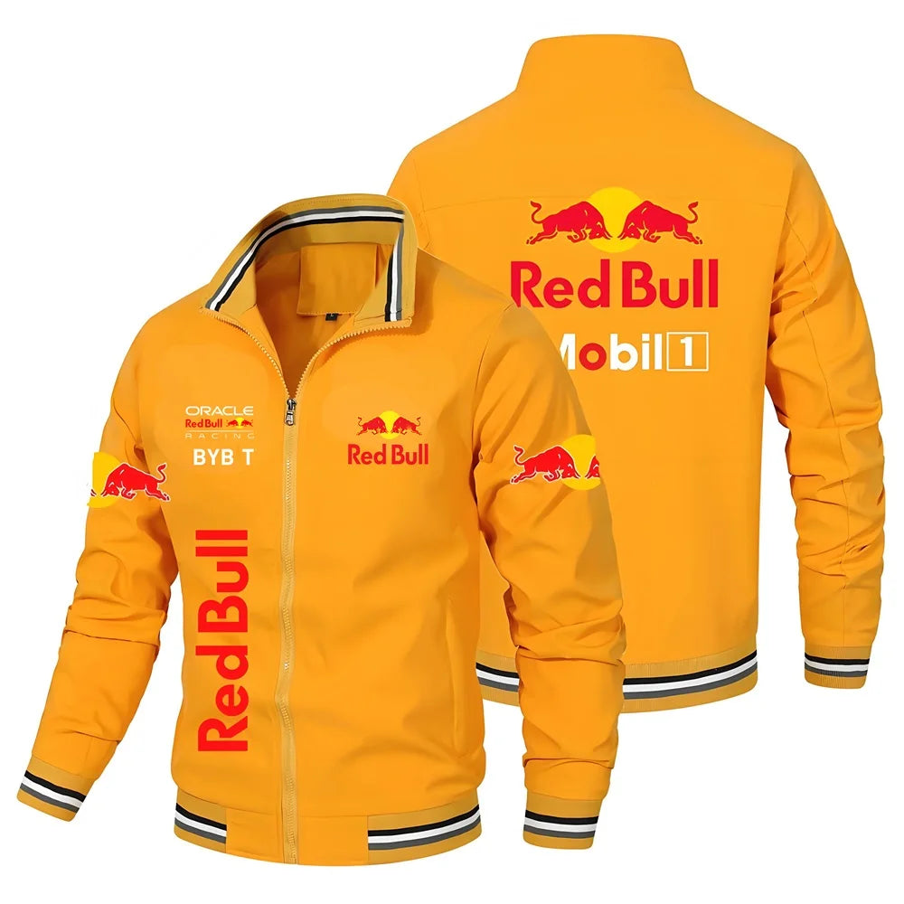 New European-style retro Red Bull Motorcycle Jacket