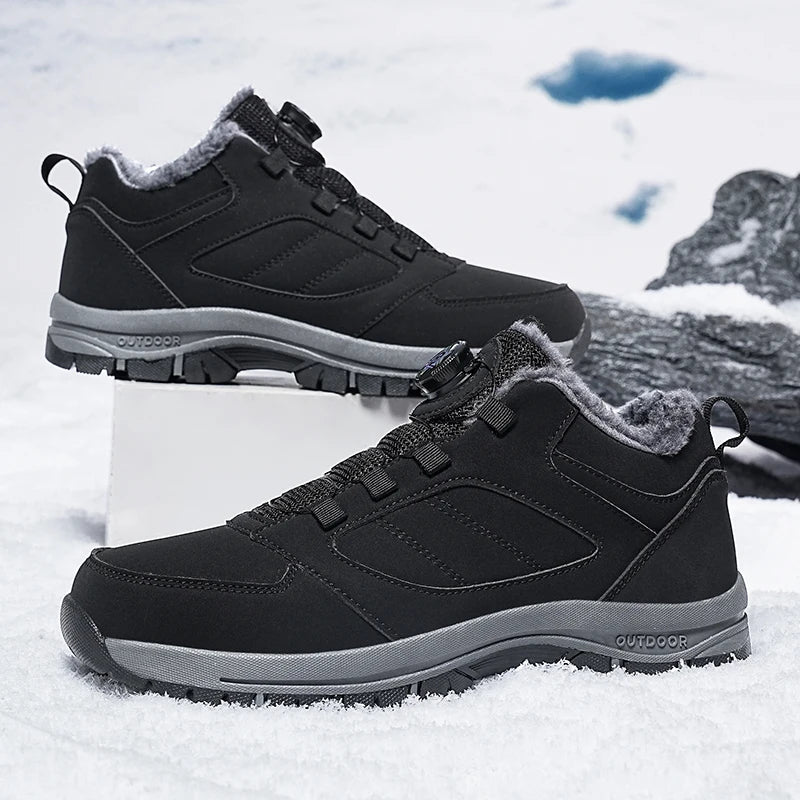 Men’s Winter Snow Boots with Quick Lace