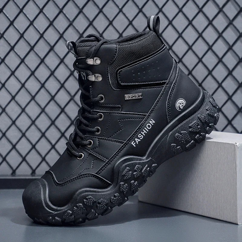 Men’s High-Top Winter Hiking Boots – Waterproof Outdoor Climbing & Training Shoes