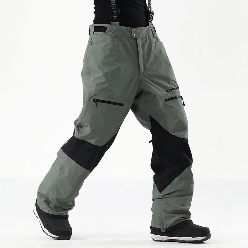RUNNING RIVER - Winter Men Ski high-rise Salopettes - 4475